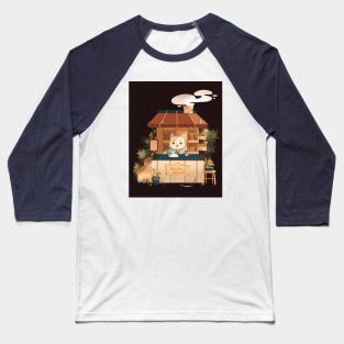 Apothecary Cat Baseball T-Shirt